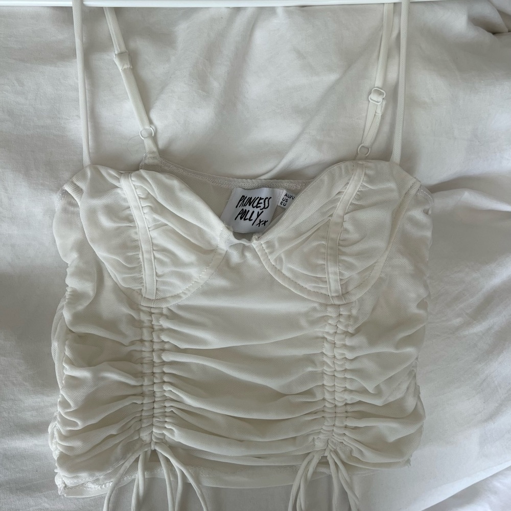 Princess Polly white corset/crop